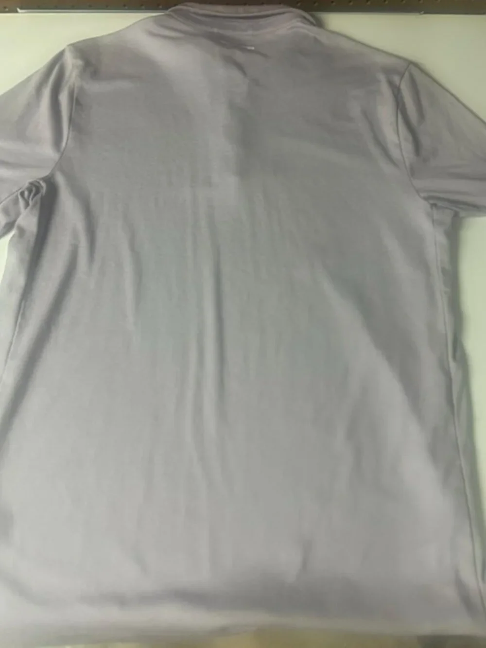 J Crew Oarsman Polo Shirt Large Tall Light Purple Untucked Performance Rugby